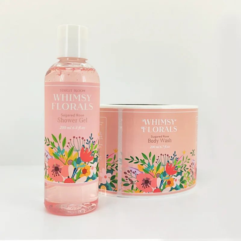 Labels voor cosmetische flessen